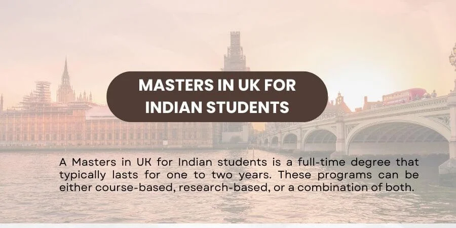 Masters UK for Indian Students in 2024in